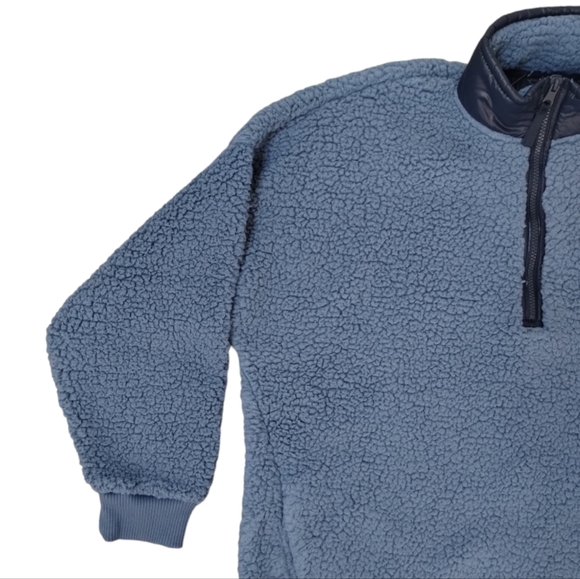 Aerie Fluffy Sherpa Quarter Zip Sweatshirt - Picture 15 of 16